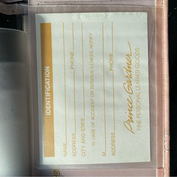 Princess Gardner vintage light pink check wallet with  kiss closure coin… - Picture 10 of 15